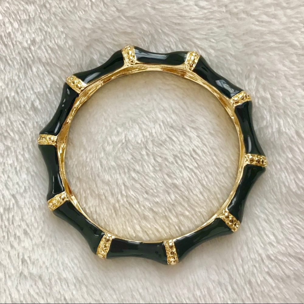 NWOT Kenneth Jay Lane Bamboo Bangle - Picture 1 of 4